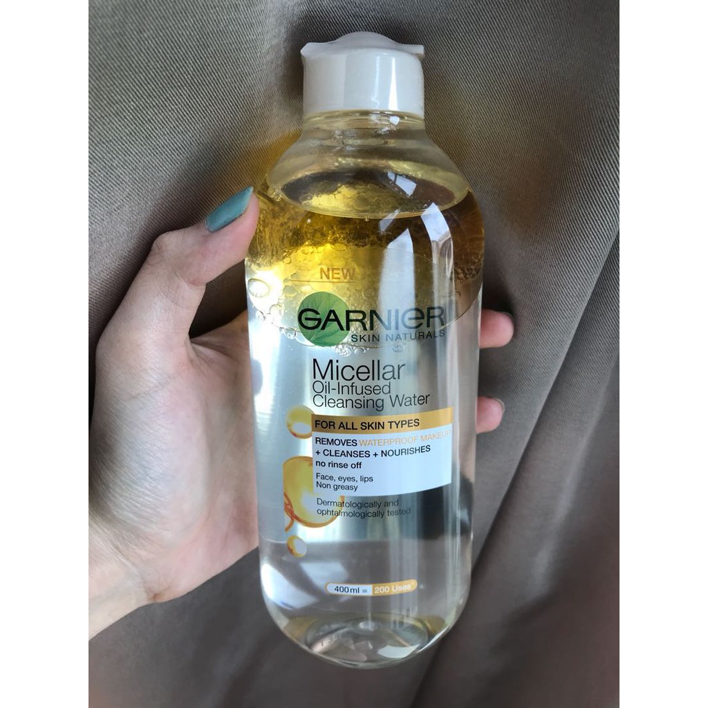 Nước Tẩy Trang Chứa Dầu 3 In 1 Garnier Micellar Oil-infused Cleansing Water 400 mL