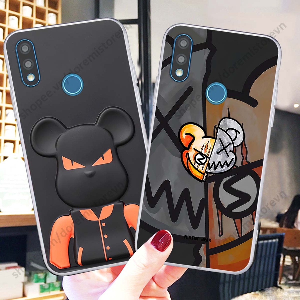 Ốp lưng Vsmart Joy 2 Plus / Joy2+ hình kaws, kith, bear brick nổi 3D phong cách độc đáo