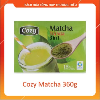 COZY MATCHA TRÀ SỮA 3 IN 1 hộp 18 gói