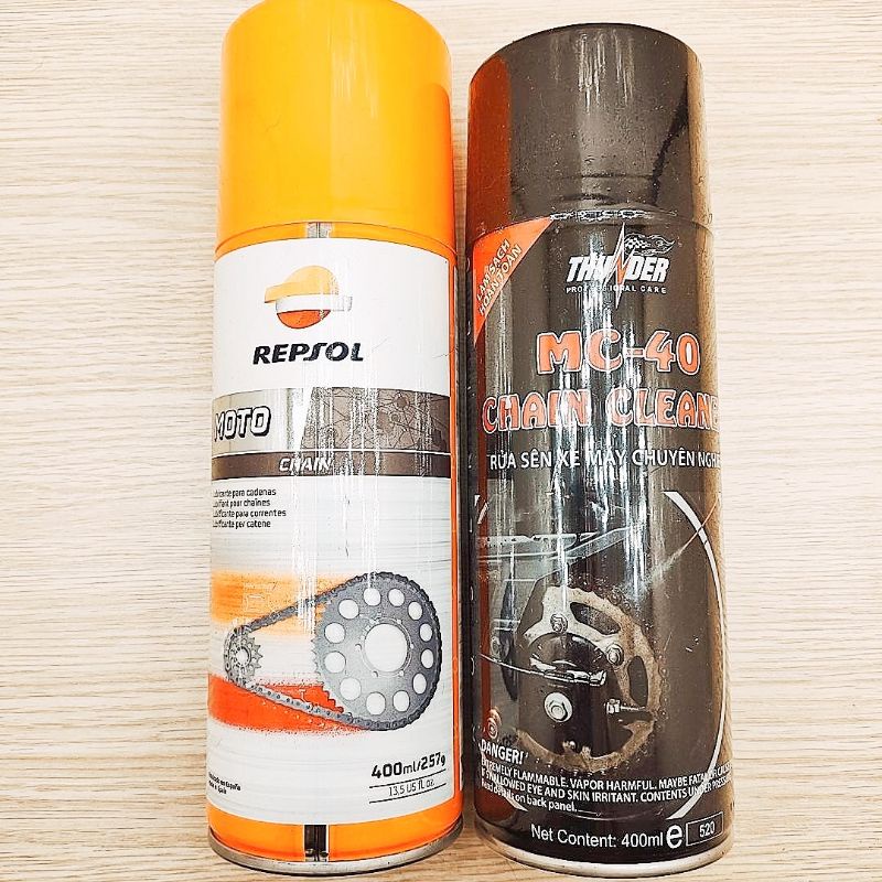 Dưỡng Sên Repsol Moto Chain Lube, Bôi Trơn Sên Repsol 400ml