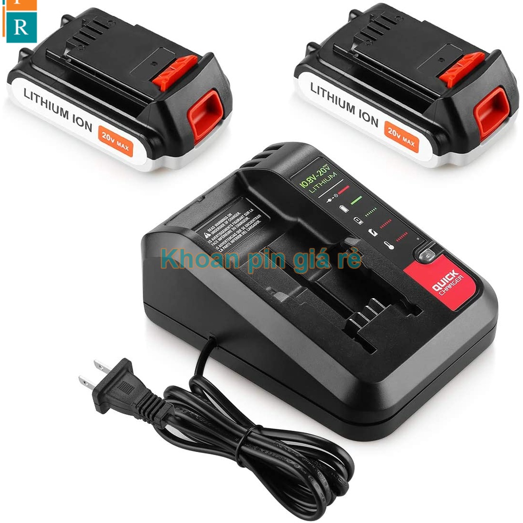 Sạc pin Black & Decker 10.8V-18V Li-ion 3.7V nhận mạch zin