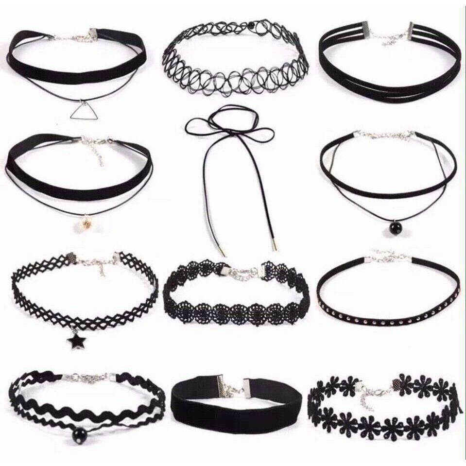 BỘ 12 VÒNG CỔ CHOKER CHO BẠN THAY ĐỔI MỖI NGÀY CK.12