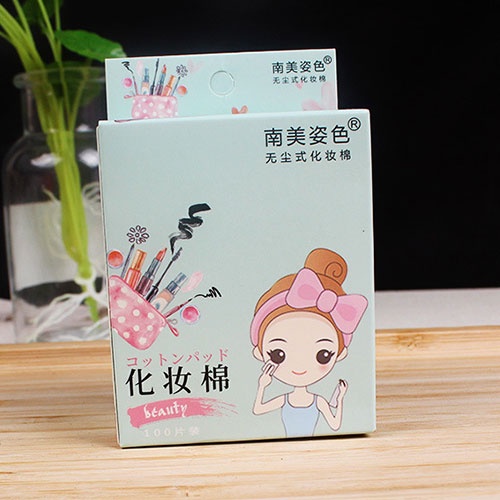 🌺Hộp 100 bông tẩy trang cotton dùng một lần tiện dụng