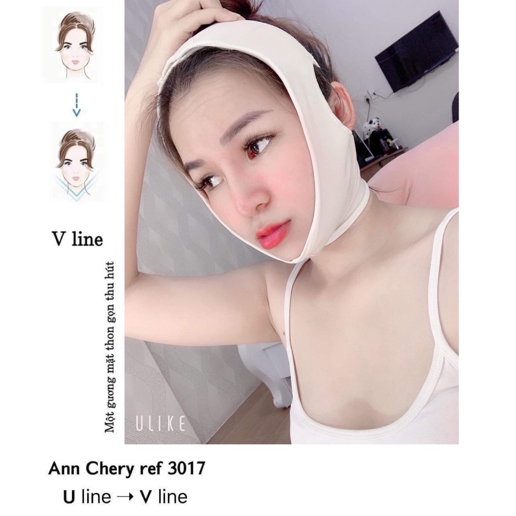 Mặt nạ định hình Vline Annchery 3017 -TOP🔥HÀNG CAO CẤP🔥 nịt định hình cằm hỗ trợ giảm mỡ giúp khuôn mặt trở nên thon gọn