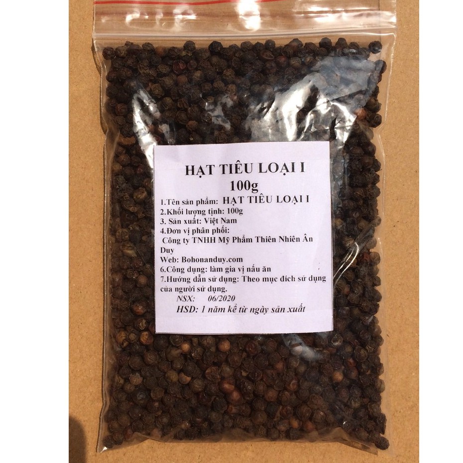 Hạt Tiêu Loại I 1000g