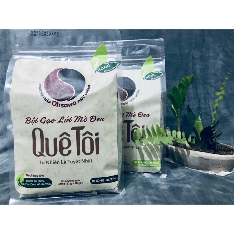 BỘT GẠO LỨT MÈ ĐEN PHÙ HỢP BẠN GIẢM CÂN TÚI 20 gói