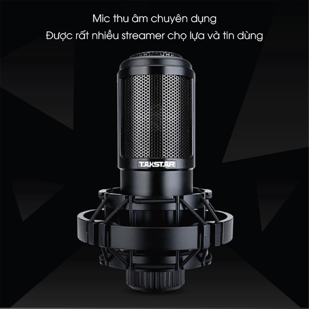 Mic Thu Âm TAKSTAR  PC-K320, Micro Livesteam Chuyên Nghiệp 100% Chính Hãng, BẢO HÀNH 12 THÁNG