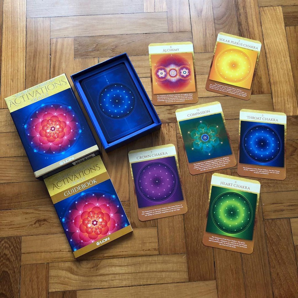 Bộ Bài Sacred Geometry Activations Oracle (Mystic House Tarot Shop) - Bài Gốc Authentic Chính Hãng 100%