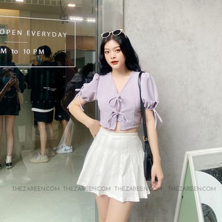 CHÂN VÁY XÒE XẾP LY BASIC ZAREEN VAA28 TRẮNG