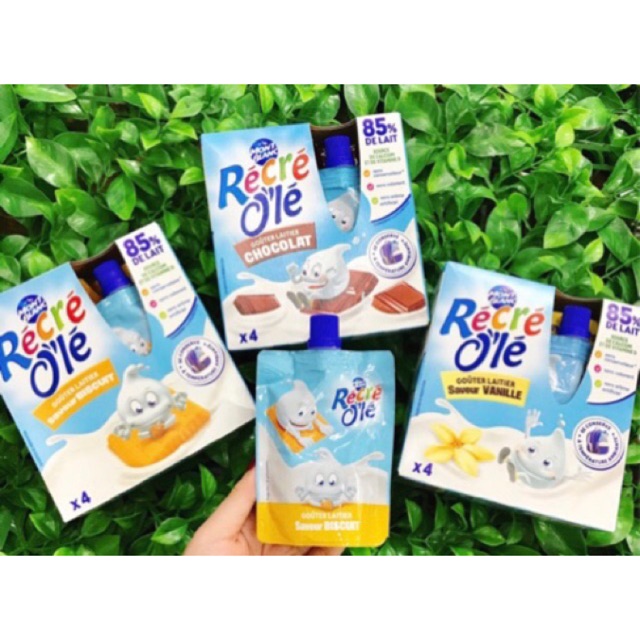 Váng sữa Recre Ole Mont Blanc túi 85gr - Pháp