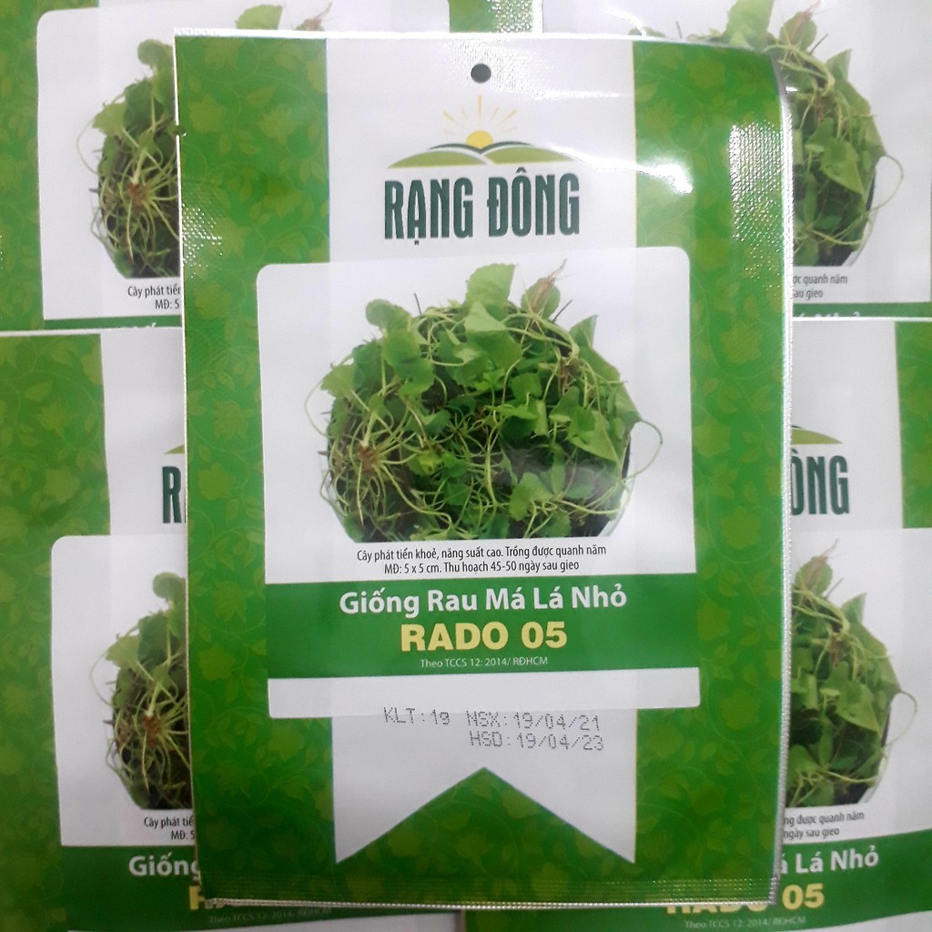 [Seed] Hạt giống rau má lá nhỏ, đóng gói 0.5gr