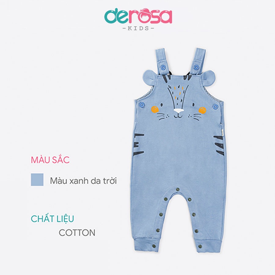 Bộ body yếm cho bé trai sơ sinh DEROSA KIDS từ 9 đến 24 tháng AWBBD685Y