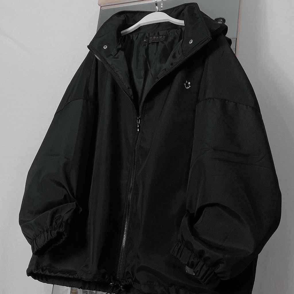Áo Khoác Dù Nữ 2 Lớp Nón Rời in Logo Đẹp Form Rộng Che Nắng Chắn Gió Tốt Mặc Thoáng Mát NEW UNISEX