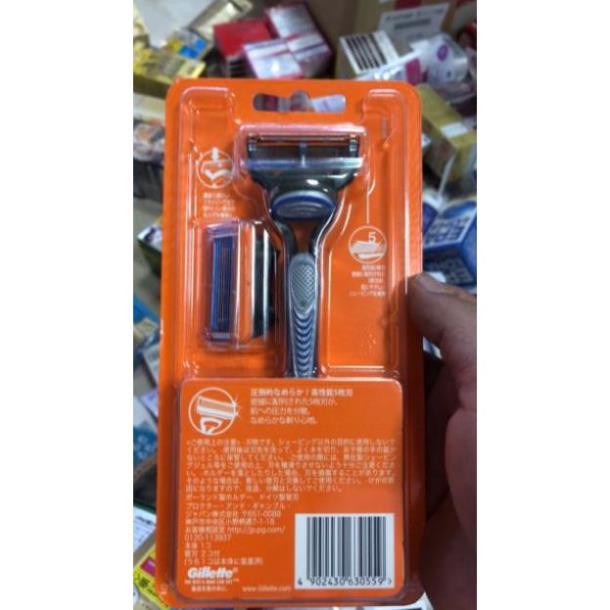 Dao cạo râu 5 lưỡi Gillette Fusion Nhật Bản nội địa và lưỡi dao cạo râu thay thế Proglide, Proshield, có pin