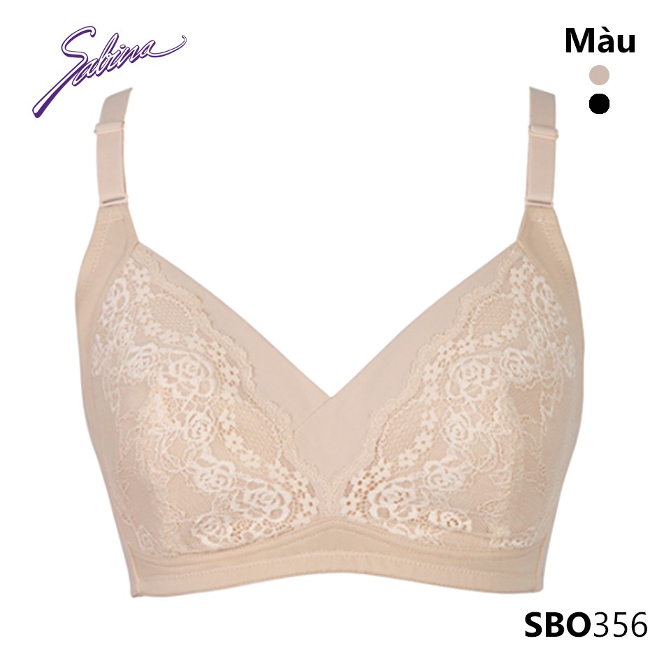 Áo Lót Đệm Mỏng Cup Lớn Không Gọng Phối Ren Function Bra By Sabina SBO356