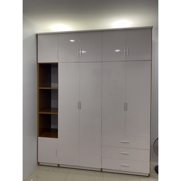 TỦ NHỰA 5 CÁNH ĐÀI LOAN KHÔNG CONG VÊNH MỐI MỌT a    kt 205x245x51—TỦ NHỰA ĐÀI LOAN 🎁🎁