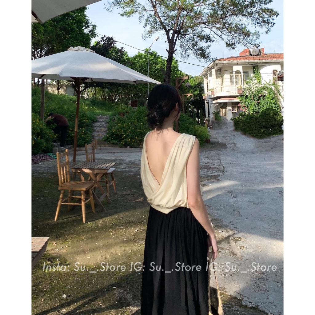 Áo đũi sát vai khoét lưng sâu A2368 SUSTORE