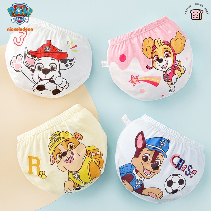 Bộ 3 Quần Lót Cotton In Hình PAW patrol Dễ Thương Cho Bé