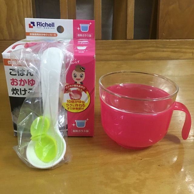 Cốc nấu cháo và cơm nát Richell 310ml cho bé yêu
