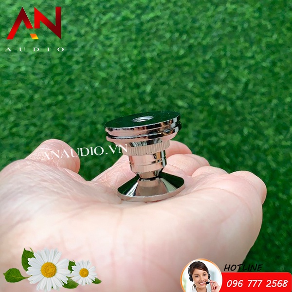 Chân đế gắn loa mạ vàng cao cấp - Chân đinh chén hứng- đơn giá 1 chiếc