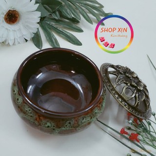 Lư Gốm Xông Trầm/ Alofa thảo dược