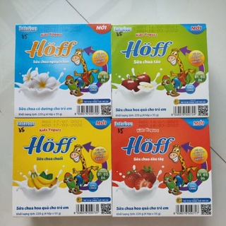 Sữa chua hoff cho bé từ 6 tháng tuổi ( vỉ 4 hộp có bán lẻ)