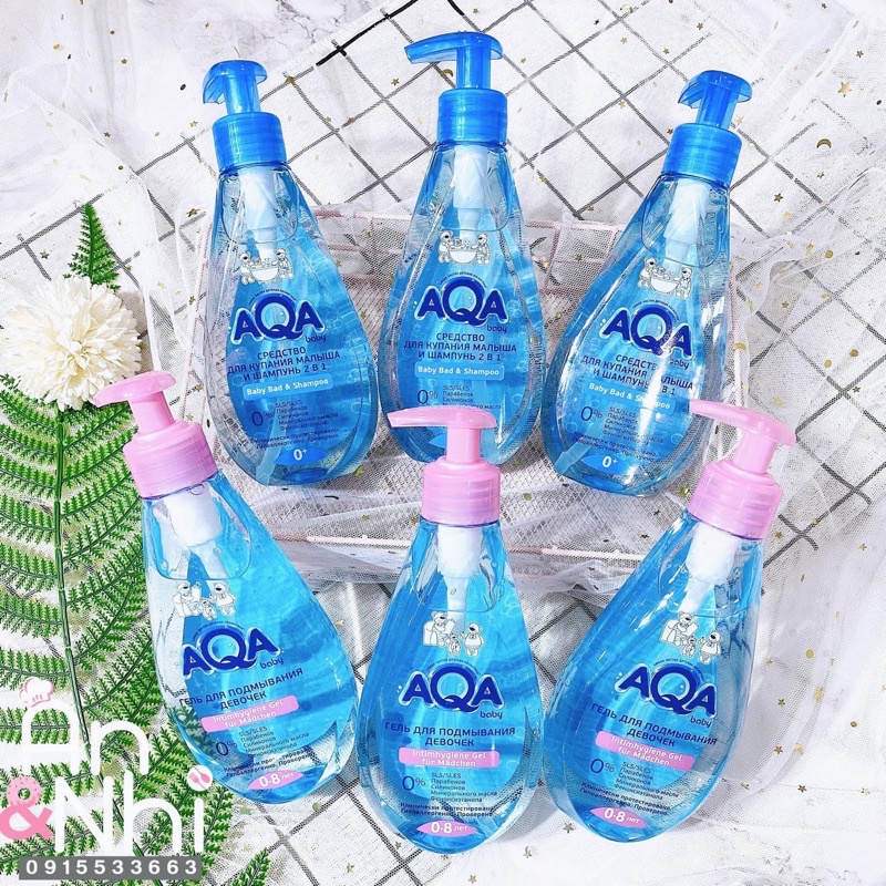 Dung dịch vệ sinh AQA bé gái & bé trai 0m+ 250ml