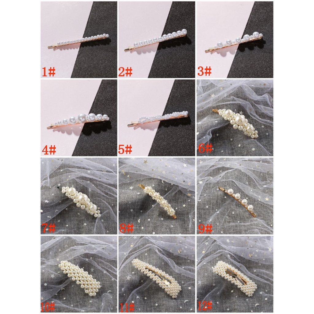 Kẹp tóc nữ đính ngọc thời trang Hàn Quốc xinh xắn