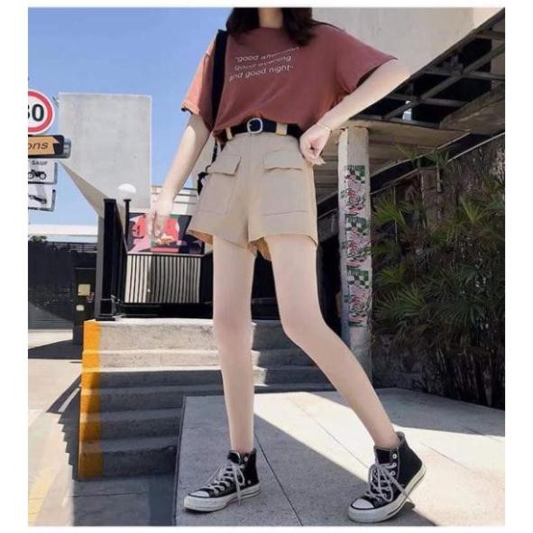 [GiáHủyDiệt] Quần short kaki kèm dây đai
