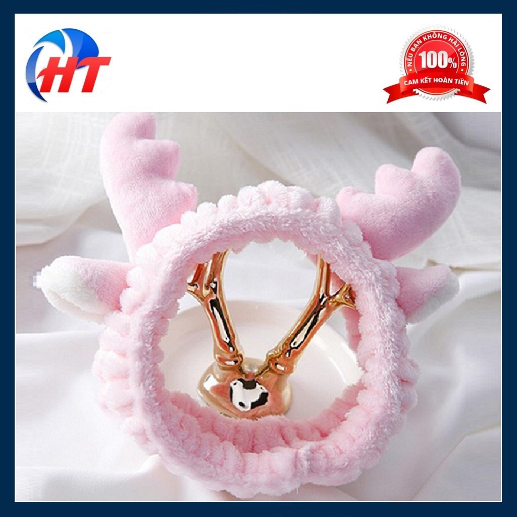 Băng Đô 3D Tuần Lộc Cao Cấp Dày Mềm Mịn (Giao màu ngẫu nhiên)