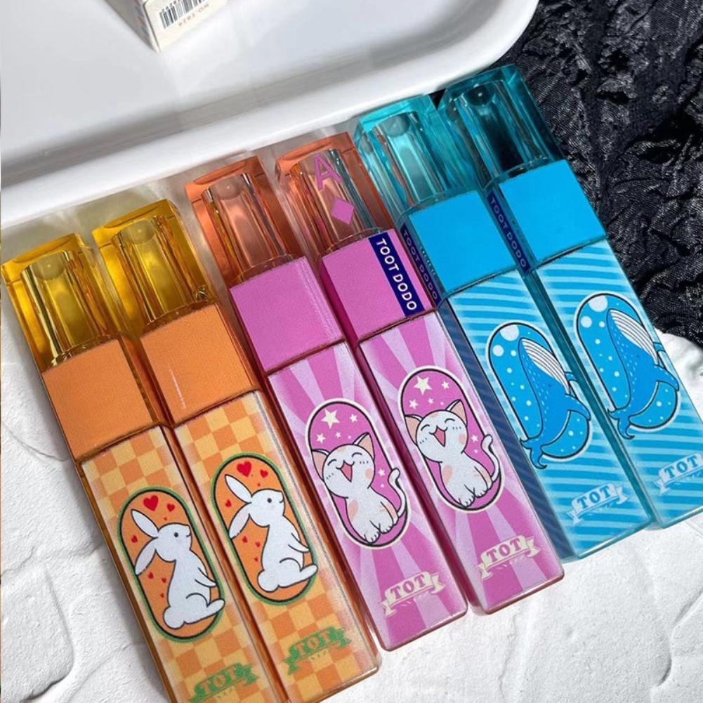 Toot Dodo Môi Tráng Men Bóng Môi Nước Bóng Gương Trang Điểm Mượt Làm Sáng Da