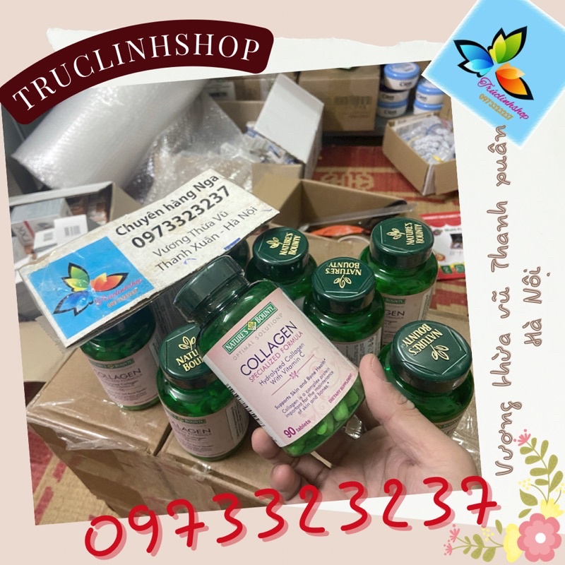 Collagen Nga Nature’s Bounty With Vitamin C Collagen xanh Nga 90 viên làm đẹp da