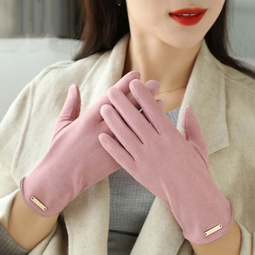 Găng tay da lộn thoáng khí có thể dùng màn hình cảm ứng cho nam nữ