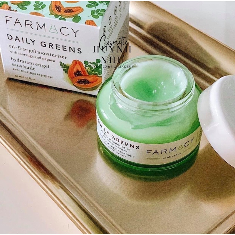 Kem dưỡng Farmacy Beauty Daily Greens Oil Free Gel Moisturizer With Moringa And Papaya