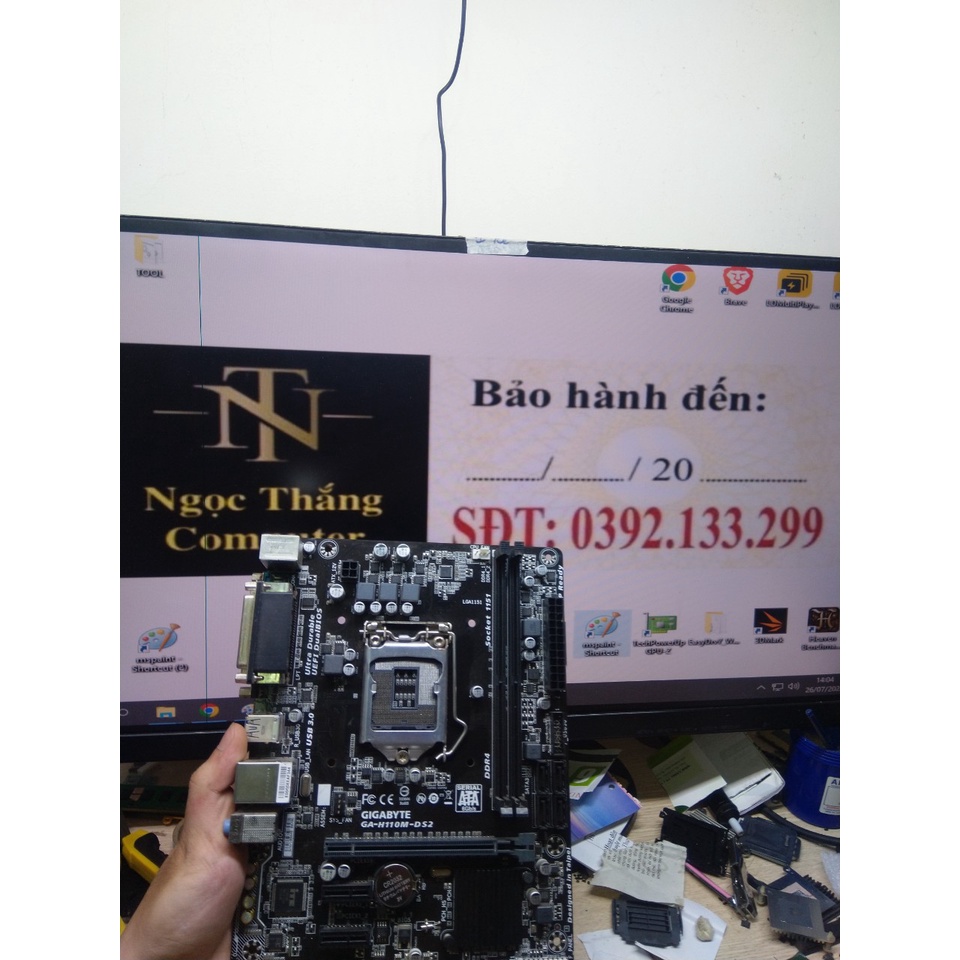 Main Gigabyte  H110 DS2 zin( FREESHIP+TẶNG FE+KEO TẢN NHIỆT+PIN CMOS).Main chính hãng bóc máy văn phòng.Main socket 1151 | BigBuy360 - bigbuy360.vn