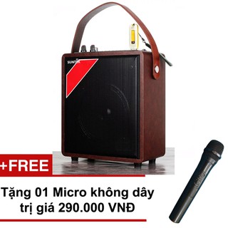 Loa Karaoke Bluetooth du lịch thời trang A061 / S88 kèm một Micro hát không dây