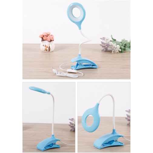 ĐÈN  BÀN KẸP TRÒN CHỐNG CẬN THÔNG MINH LED  LAMP