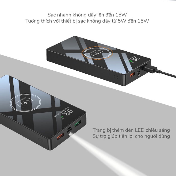 Pin dự phòng sạc nhanh không dây Magic Geek 22.5W