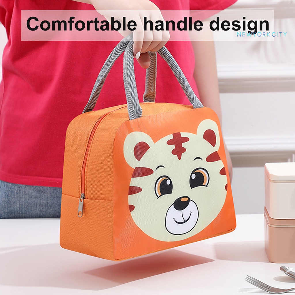 Túi Đựng Cơm Trưa Bằng Vải Oxford Chống Rò Rỉ Có Thể Tái Sử Dụng