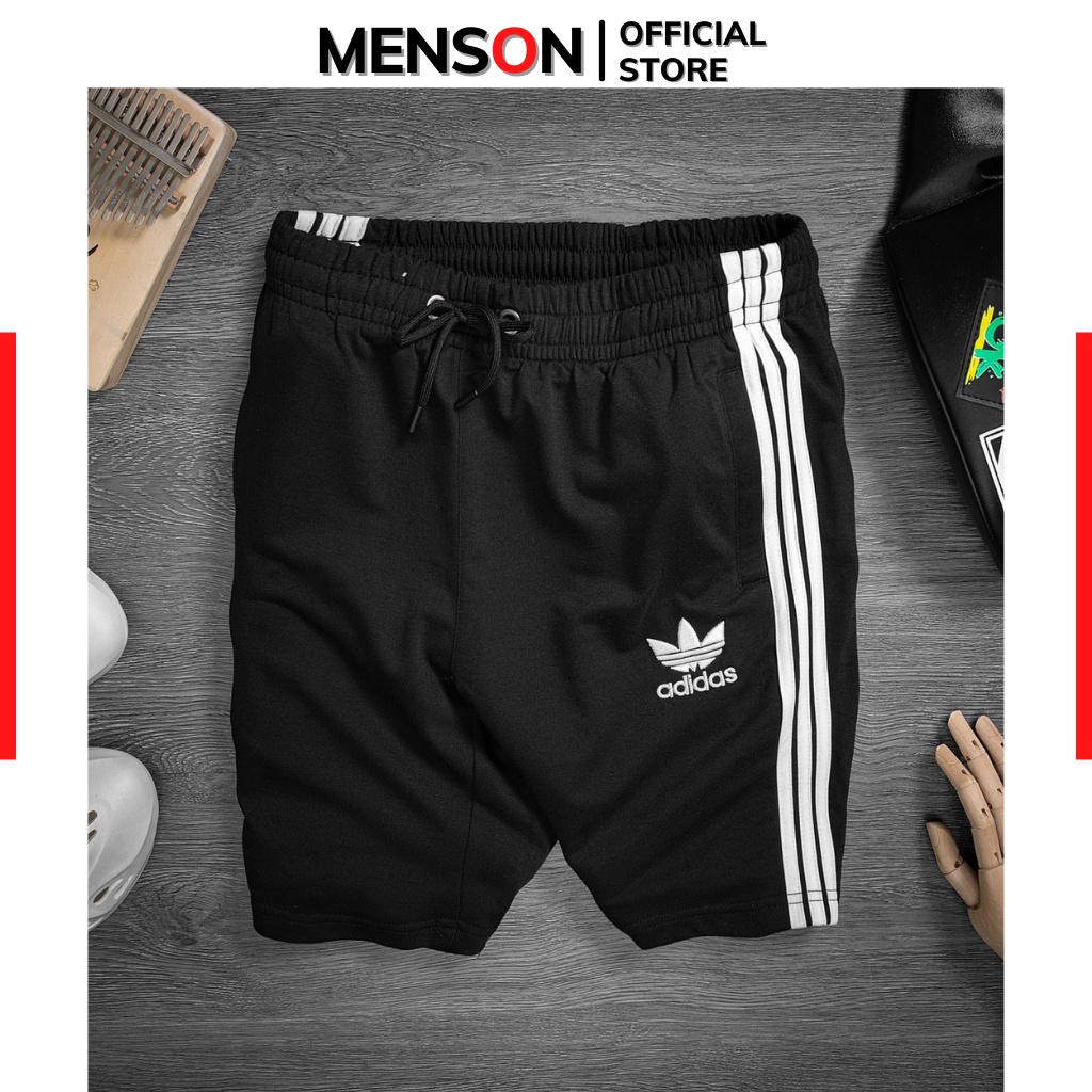 Quần đùi nam mặc nhà chất mát HÀNG CAO CẤP Menson MS198 Quần ngắn nam thể thao 100% cotton co giãn mùa hè 2022