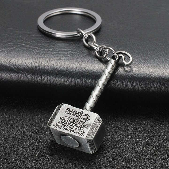 Móc Treo Chìa Khóa Avengers. Móc Khóa Búa Thor Loại 8cm. Chất Liệu Hợp Kim Nhôm Cao Cấp