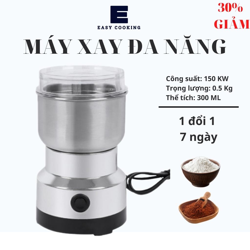 Máy xay cầm tay mini xay cafe tiêu ớt khô hạt khô ngũ cốc làm bột ăn dặm đa năng 4 lưỡi
