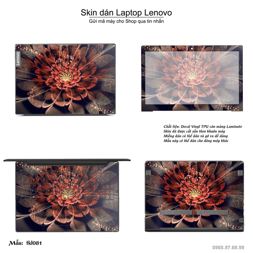 Skin dán Laptop Lenovo in hình thiết kế _nhiều mẫu 8 (inbox mã máy cho Shop)