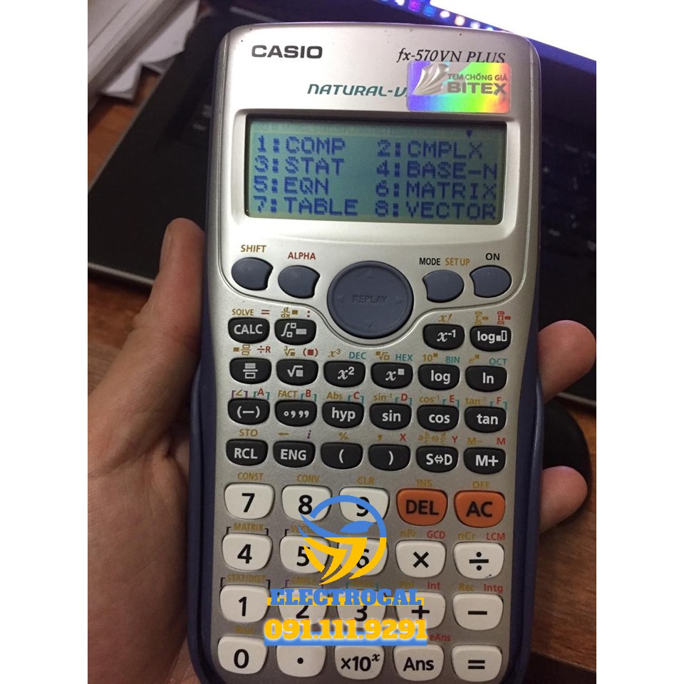 Máy tính CASIO 580VNX CŨ (độ mới 85-99%) | CASIO 580VNX CŨ CHÍNH HÃNG