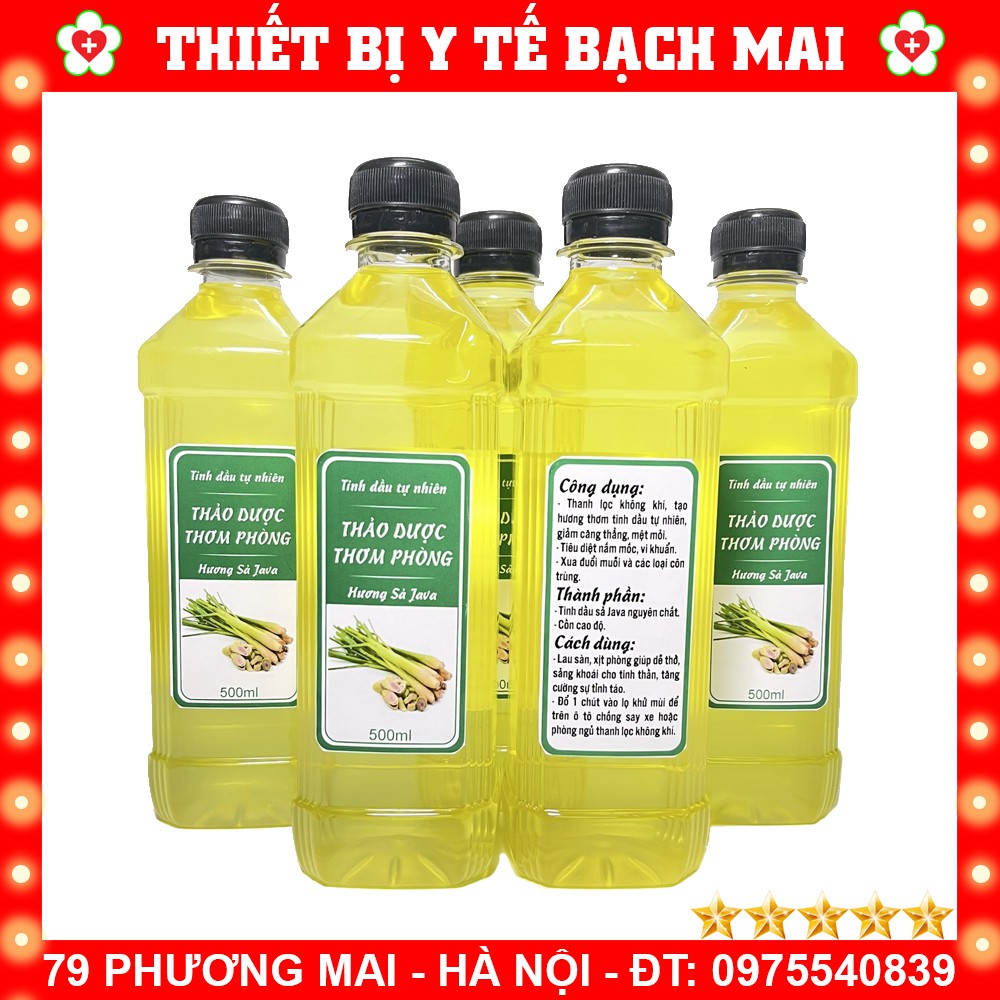 Tinh Dầu Sả Java Thảo Dược Thơm Phòng 500ml