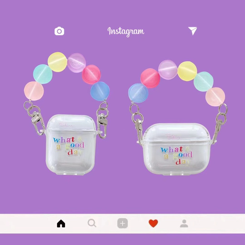 Vỏ Bảo Vệ Hộp Sạc Tai Nghe Airpods 1 / 2 / Pro In Chữ Tiếng Anh Kiểu Nhật Hàn Đơn Giản | BigBuy360 - bigbuy360.vn