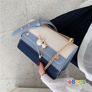 [Chơi Tết] Túi Đeo Chéo Nữ Da Phối Khóa Con Mèo Xinh