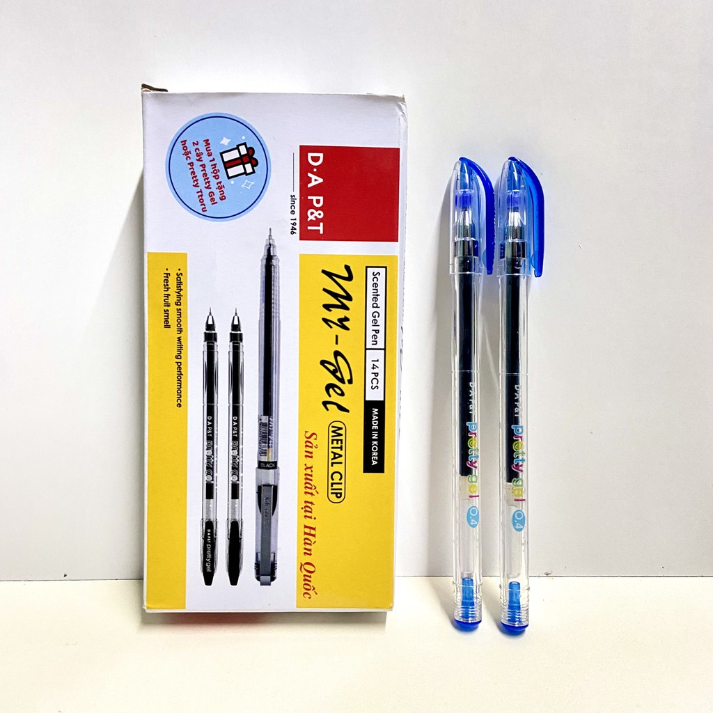 Hộp 12 bút My-gel 0.5mm - Tặng 2 bút nước Pretty