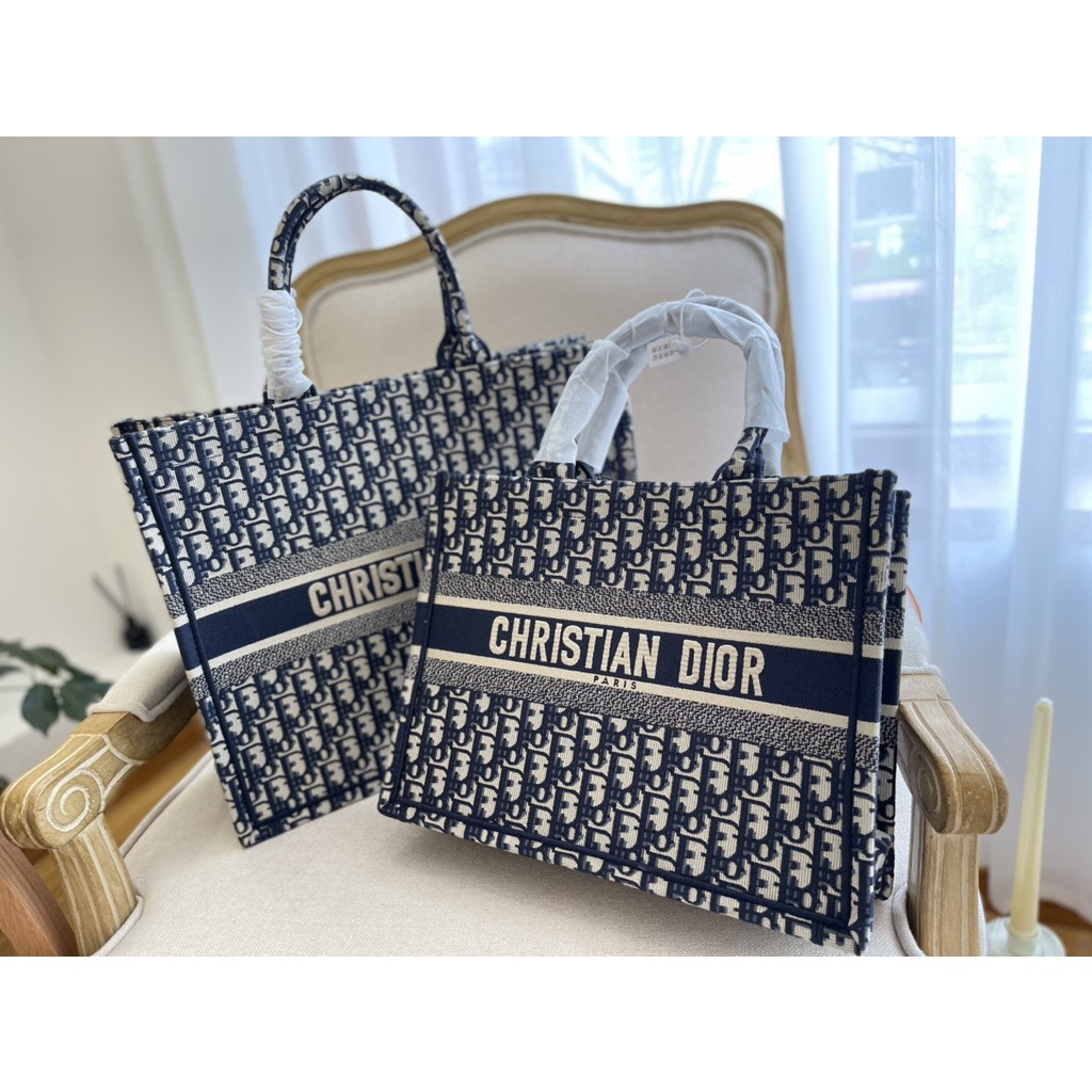 Túi Xách Nữ Di Book Tote size 41 VIP (Có hộp) Túi xách tote thổ cẩm cao cấp sang trọng