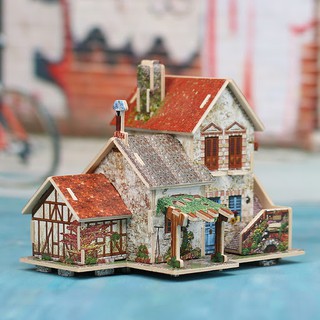 Mô hình 3D Gỗ – France Farm House F124